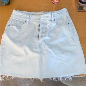 jean skirt , light washed, never worn